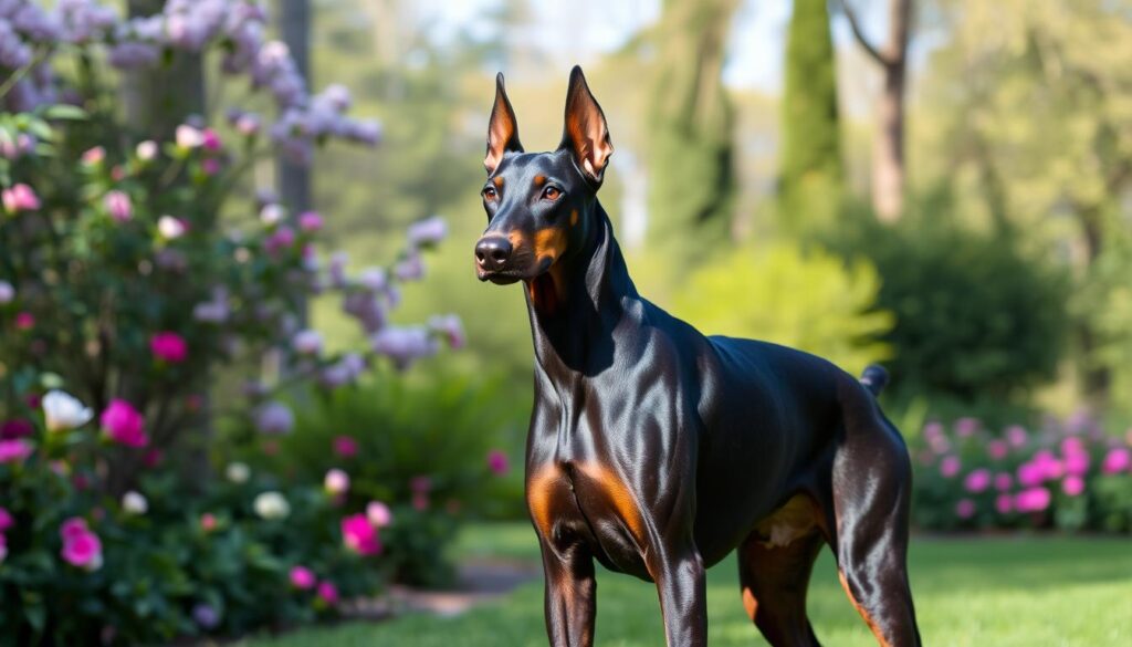 Black Doberman Pinscher