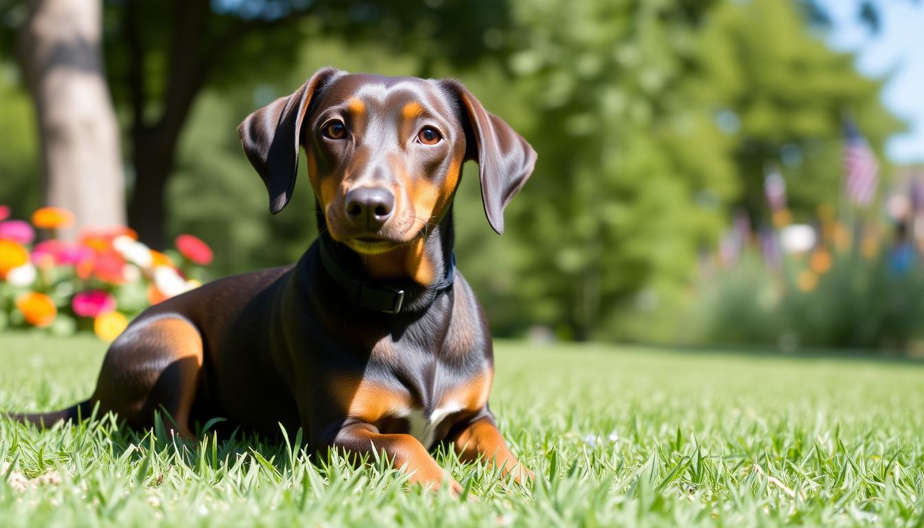 lab doxie mix dog