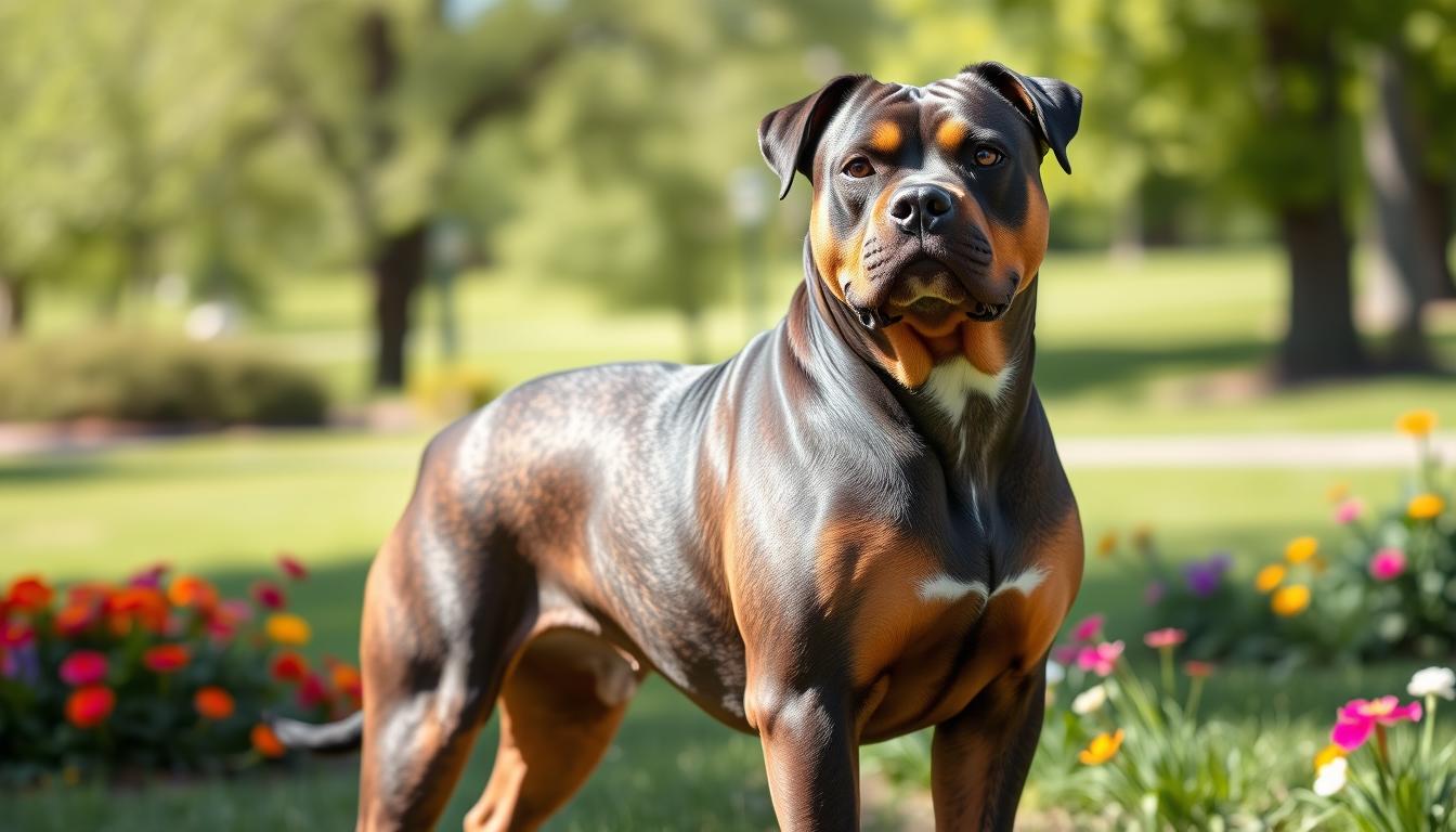 pitbull and rottweiler mix dog