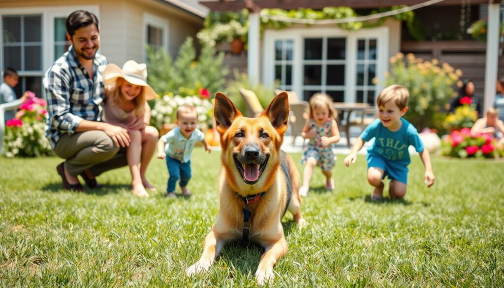 german shepherd lab mix family